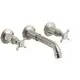 AXOR-HG-3-Loch-Waschtischarmatur-Axor-Montreux-Wand-Fertigset-brushed-nickel-16532820 gallery number 1